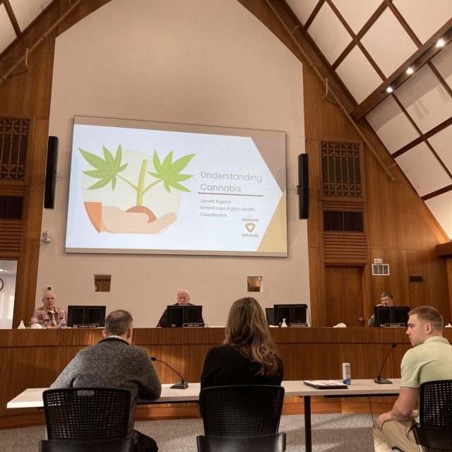 Cannabis presentation at county board meeting