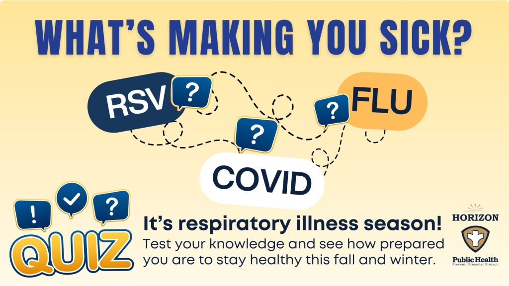 Whats making you sick? Flu, RSV, COVID, Take the quiz