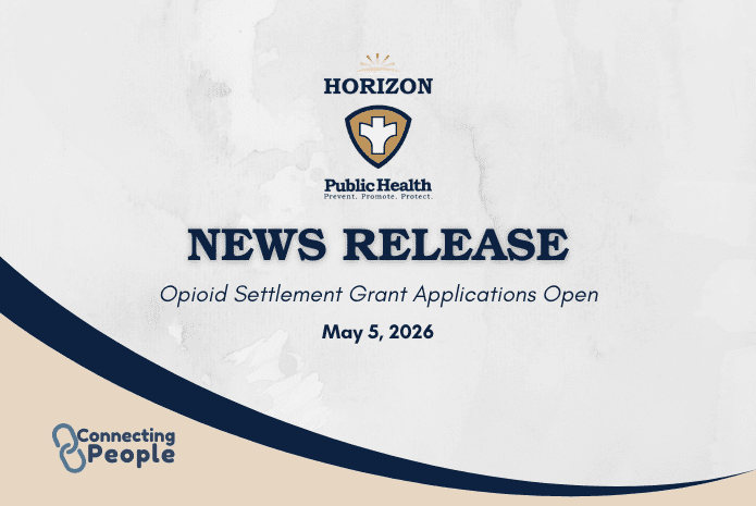 News Release for opioid settlement funding opens